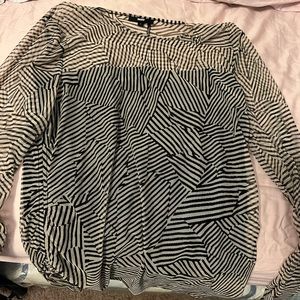 DKNY new mesh top boho black